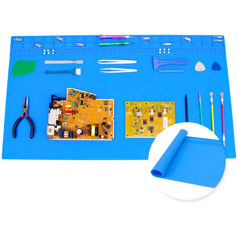 Electronics Repair Workbench - Almohadilla de soldadura de silicona resistente