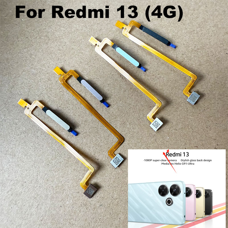Fingerprint Cable Flex - Reemplazo para Xiaomi Redmi 13, Sensor