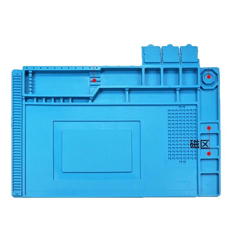Electronics Repair Workbench - Alfombrilla de Silicona Magnética para Reparación
