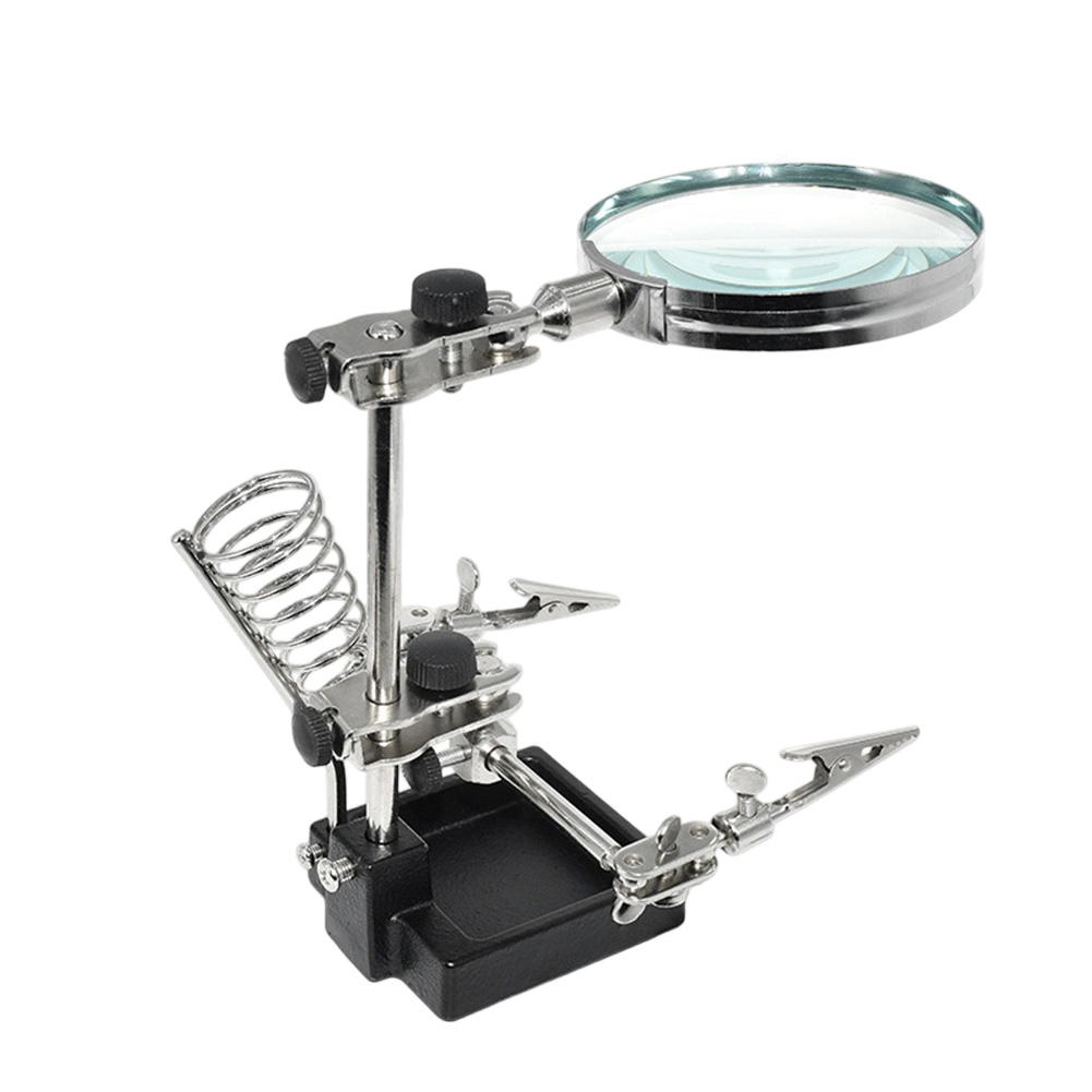 Electronics Repair Workbench - Lupa 3X con soporte de tercera