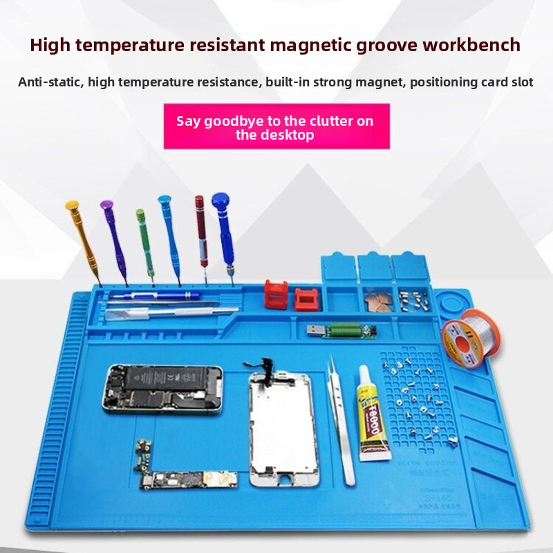 Alfombrilla de Silicona Magnét - Electronics Repair Workbench reseña y precio