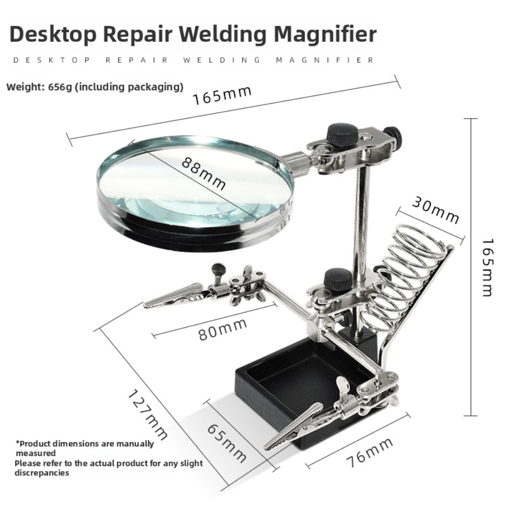 Lupa 3X con soporte de tercera - Electronics Repair Workbench reseña y precio