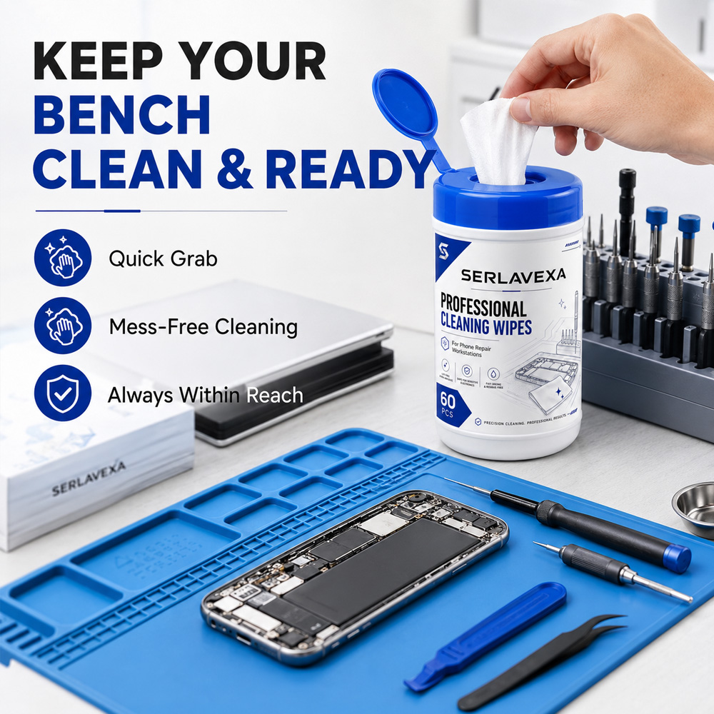 Paquete de 60 Toallitas de Lim - Electronics Repair Workbench reseña y precio