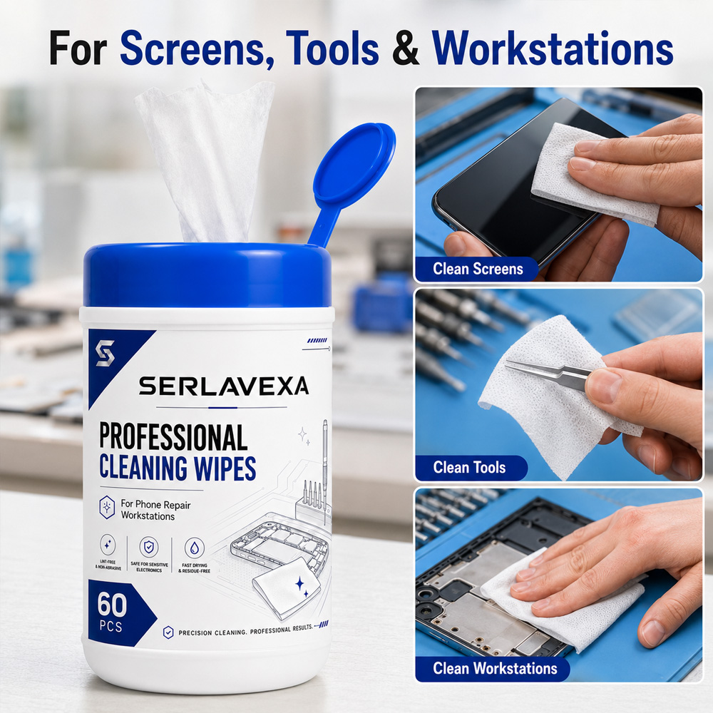 Paquete de 60 Toallitas de Lim - Electronics Repair Workbench reseña y precio